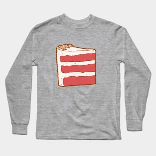 Red Velvet Cake Slice Long Sleeve T-Shirt